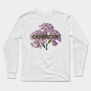 Carnation Flowers Long Sleeve T-Shirt